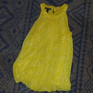 Alfani Yellow Sleeveless Top